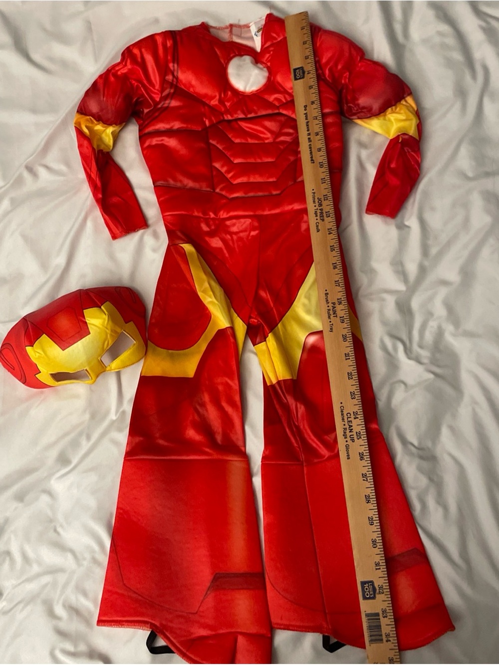 Jazwares Marvel Iron Man Child Costume Mask Chest Padded Size 3T-4T